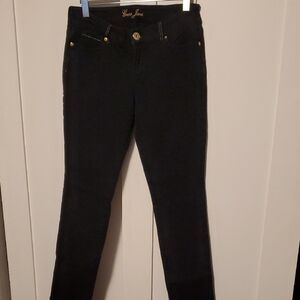Guess Black Jeans with Gold Stitching